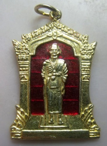 **วัดใจ**เหรียญพระครูบาศรีวิชัย รุ่นสร้างทางขึ้นดอยสุเทพ ปี ๒๕๓๙**กะไหล่ทองลงยาสีแดง สวยๆ
