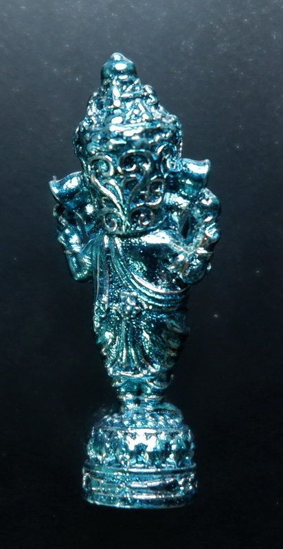 พระพิฆเณศวรรุ่นเจริญปัญญา วัดป่าโคกขามป้อม จ.ร้อยเอ็ด เนื้อเพชรไพลิน พิมพ์เล็ก สวยครับ