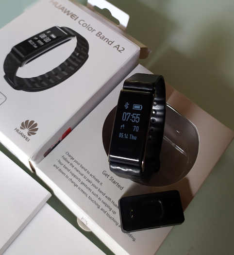 นาฬิกาสายรัดข้อมืออัจฉริยะเพื่อสุขภาพ Huawei Color Band A2