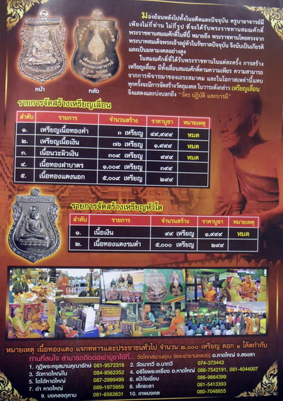 หลวงพ่อทวด เลื่อนสมณศักดิ์ พระธรรมวงศาจารย์ เนื้อนวะผิวเงิน 