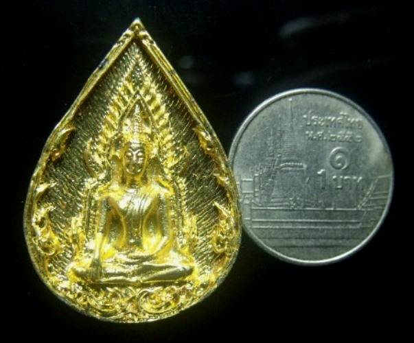 **วัดใจ**เหรียญหล่อหยดน้ำ พระพุทธชินราช รุ่นทรัพย์ทวี บูรณวัดศรีวิสุทธาราม จ.พิษณุโลก**กะไหล่ทองสวย 