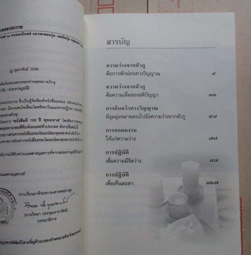  	หนังสือ ว่างจากตัวกู  หนังสือดี100ปีท่านพุทธทาส