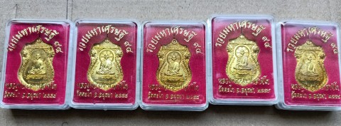 เหรียญกะไหล่ทองหลวงพ่อรวย ปาสาทิโก วัดตะโก จ.อยุธยา ปี๒๕๕๘