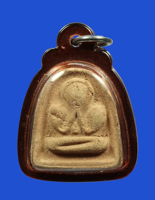 พระปิดตาหลวงปู่ศรี วัดอ่างศิลา เนื้อผงว่านเกสร พิมพ์นักกล้ามใหญ่ ปี 2509 +ใบรับรอง