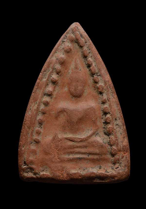 พระสรรค์นั่งพิมพ์พระประธานใหญ่ หลวงพ่อกวย วัดโฆษิตาราม สรรค์บุรี ชัยนาท (เคาะเดียวแดง)