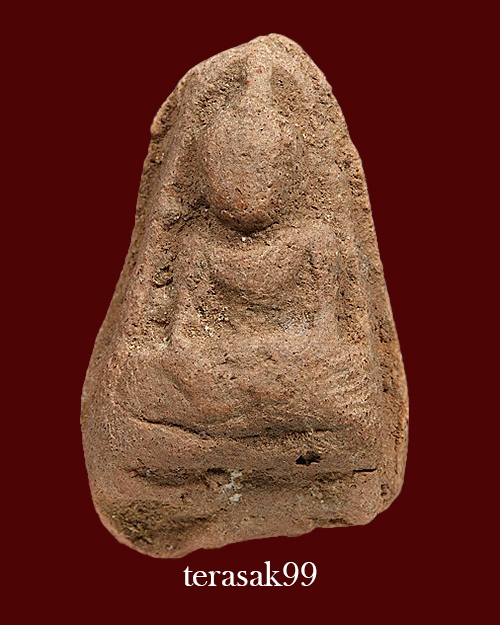 พระกำแพงเม็ดน้อยหน่า เนื้อดิน กรุวัดพระแก้ว จ.กำแพงเพชร(องค์ที่2)