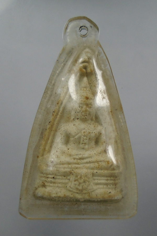 เคาะเดียว.. หลวงพ่อโสธร 2หน้าเนื้อผงพุทธคุณ บรรจุกริ่ง///963