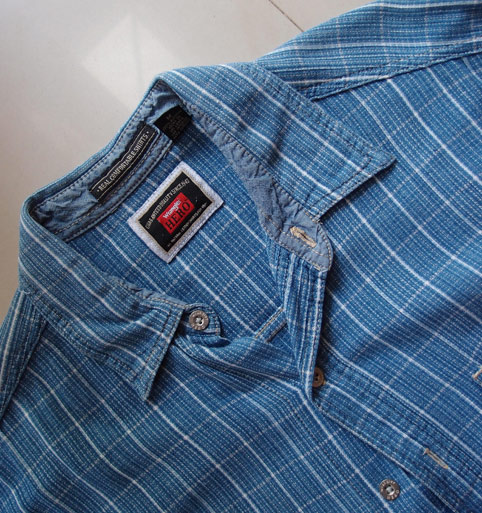 เสื้อ Wrangler ของแท้ สีฟ้ากระเป๋าคู่ Wrangler HERO