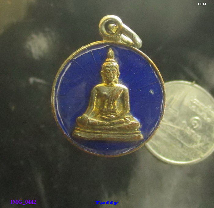เหรียญพระพุทธลงยา วัดคณิกาผล ป้อมปราบ กทม ปี2525