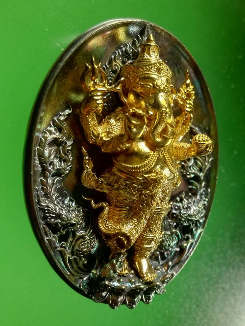 พระพิฆเนศวร์ประทานพระ ก้าวหน้ามหาเศรษฐี เนื้อนวะโลหะ เลข 189