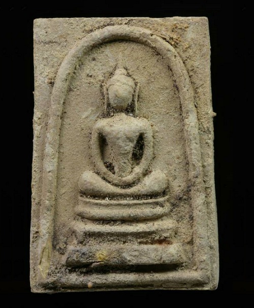 พระสมเด็จหลังพระสีวลี พิมพ์ใหญ่ เอวเล็ก พร้อมบัตรรับรอง หลวงพ่อกวย วัดโฆษิตาราม ปี15...เคาะเดียวแดง.