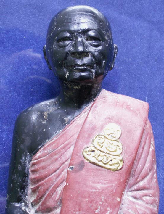 พระรูปเหมือนบูชา สมเด็จพระพุทธโฆษาจารย์ (เจริญ) หน้าตัก 5 นิ้ว เนื้อปูนผสมผง ลงรัก-สี