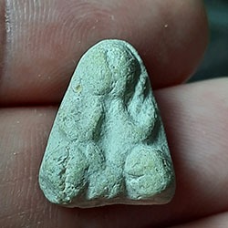 พระปิดตา เนื้อผง ไม่ทราบที่