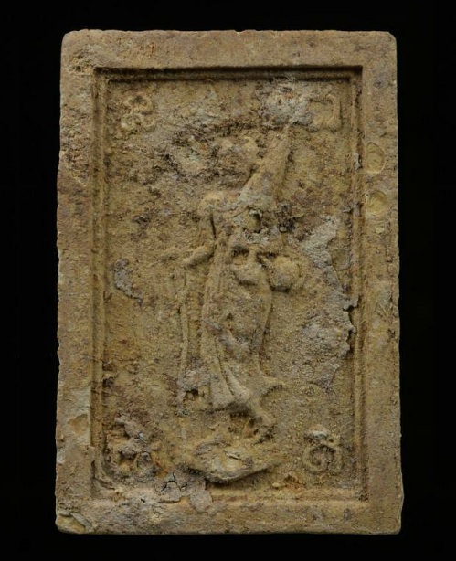 พระสมเด็จหลังพระสีวลี พิมพ์ใหญ่ เอวใหญ่ พร้อมบัตรรับรอง หลวงพ่อกวย วัดโฆษิตาราม ปี15...เคาะเดียวแดง.