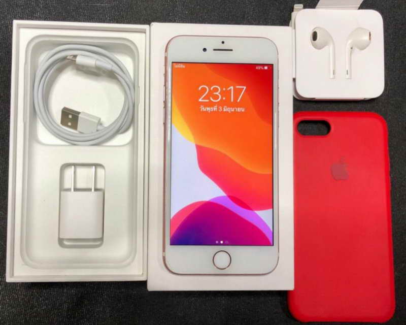 iPhone 7 128GB อุปกรณ์สายขาร์จ หูฟังของแท้ใหม่เอี่ยมสภาพนางฟ้า พร้อมกล่องเดิมๆ