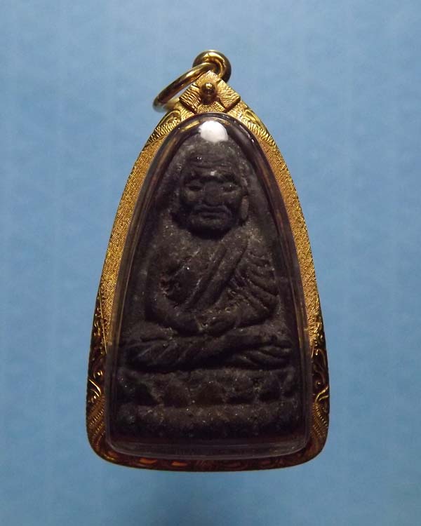 หลวงปู่ทวด เนื้อว่านปี2524 พิมพ์ใหญ่ เลี่ยมทอง