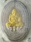 เหรียญเปิดโลกหมื่นยันต์ รับทรัพย์ เนื้อเงินหน้ากากทองคำหนาๆ 2 หน ้า เบอร์ 62  :1 ใน 108 เหรียญ