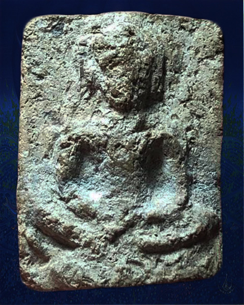 พระแผงนาดูนตัดเดี่ยวพิมพ์ประภามณทลใหญ่  กรุหนองโง้ง นิยม พระมีซ่อม