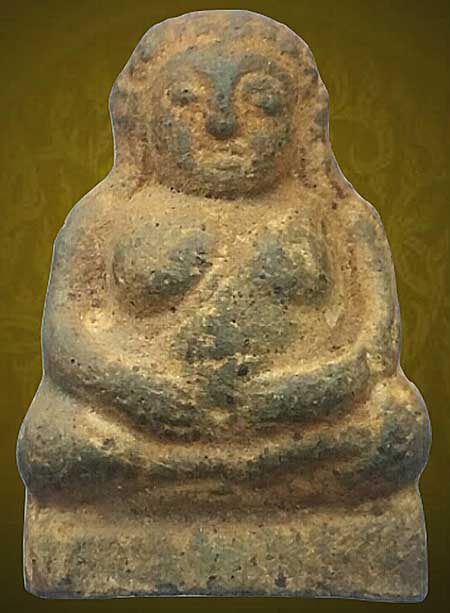 *พิมพ์พระสังกัจจายน์ลอยองค์ เนื้อดินเผา หลวงพ่อกวย วัดโฆษิตาราม ชัยนาท*