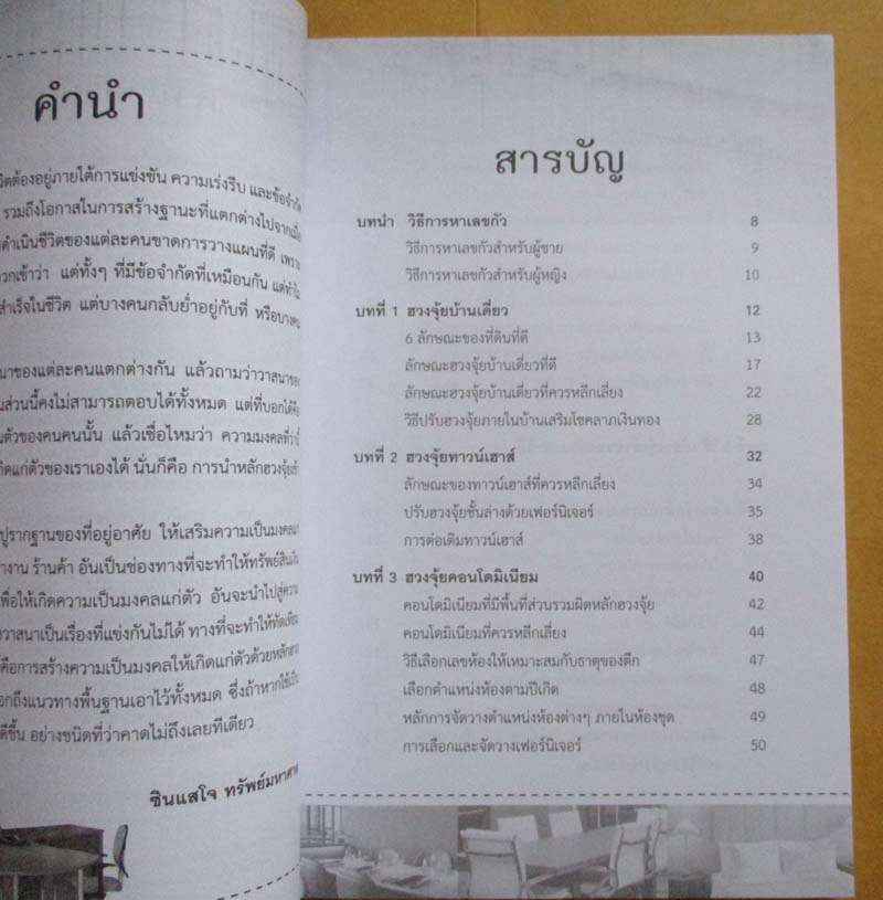 หนังสือเทคนิค จัดบ้าน กิจการ ร้านค้า อย่างไรให้ได้โชคลาภเข้ามารวดเร็ว