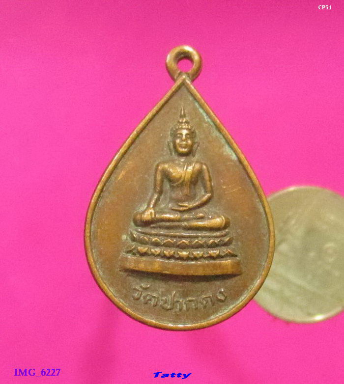 เหรียญพระพุทธ วัดปากดง เดิมบางนางบวช สุพรรณ