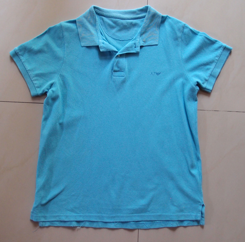 เสื้อคอปก ARMANI JEANS สีฟ้า เบอร์ M รอบอก40นิ้ว ,พิเศษ ให้แถมอีก2ตัว ทั้ง GAP ทั้งเสื้อญี่ปุ่น