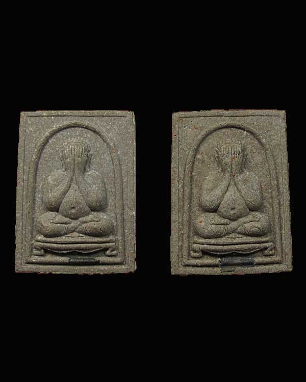 พระปิดตาพุทธเมตตามหาลาภ หลวงปู่วิเวียร วัดดวงแข กทม.ปี 2534 ตะกรุดเงิน กล่องเดิม