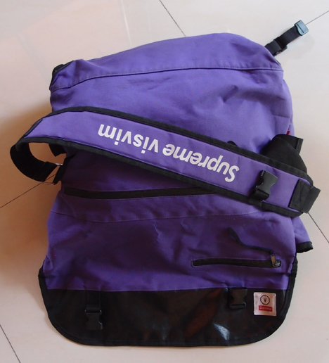 กระเป๋า SUPREME ของแท้ สีม่วง Made in USA