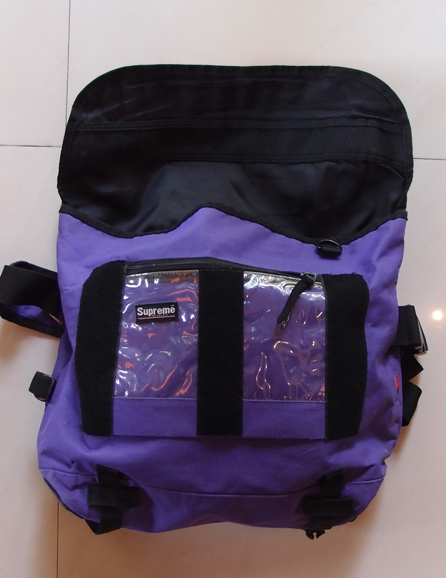 กระเป๋า SUPREME ของแท้ สีม่วง Made in USA