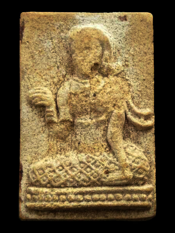 นางกวักเนื้อผง หลวงปู่จันทร์ วัดศรีเทพ นครพนม  ปี2500