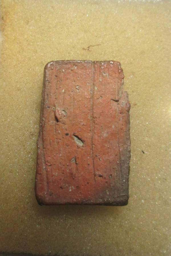 พระกรุเพดานโบสถ์ หลวงพ่อพ่วง วัดกก ธนบุรี เนื้อดินเผา 2473 พิมพ์สมเด็จ 7ชั้นเล็ก 