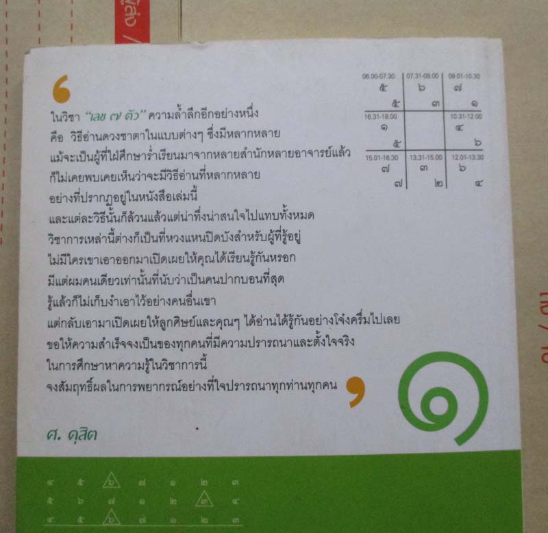หนังสือเลข7ตัวมหัศจรรย์