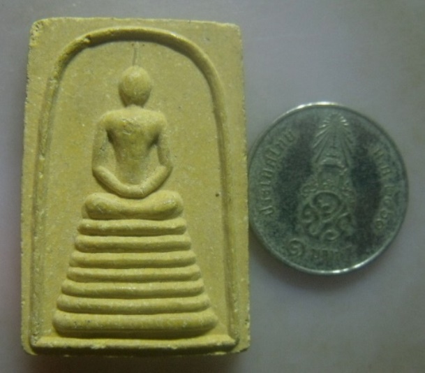 **วัดใจ**พระสมเด็จพิมพ์ 7 ชั้นแขนหักศอก เนื้อผง พุทธาภิเศกบางขุนพรหม ปี๒๕๓๖**หลังปั๊มยันต์ สวยๆ