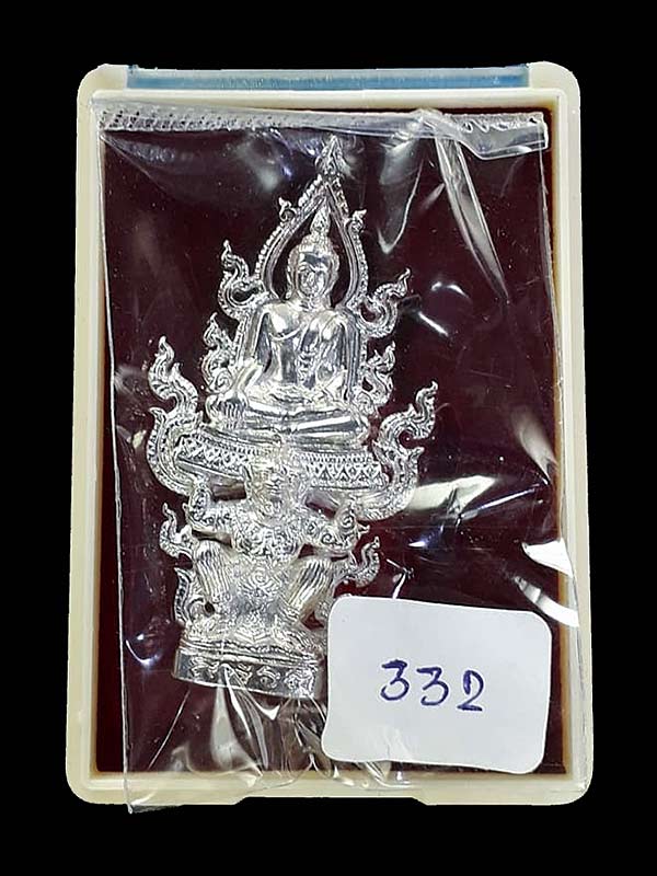 พระพุทธนิมิตรพิชิตมาร รุ่นพิชิตมาร พระอธิการใจ วัดพระยาญาติ จ.สมุทรสงคราม ปี2559 เนื้อเงิน