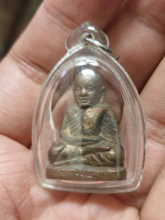 หลวงพ่อเงิน รุ่นกองทุน53 พิมพ์เบ้าทุบ เนื้อสำริดแดง นำฤกษ์ วัดบางคลาน หล่อเต็มฟอร์ม