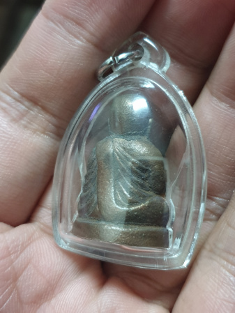 หลวงพ่อเงิน รุ่นกองทุน53 พิมพ์เบ้าทุบ เนื้อสำริดแดง นำฤกษ์ วัดบางคลาน หล่อเต็มฟอร์ม