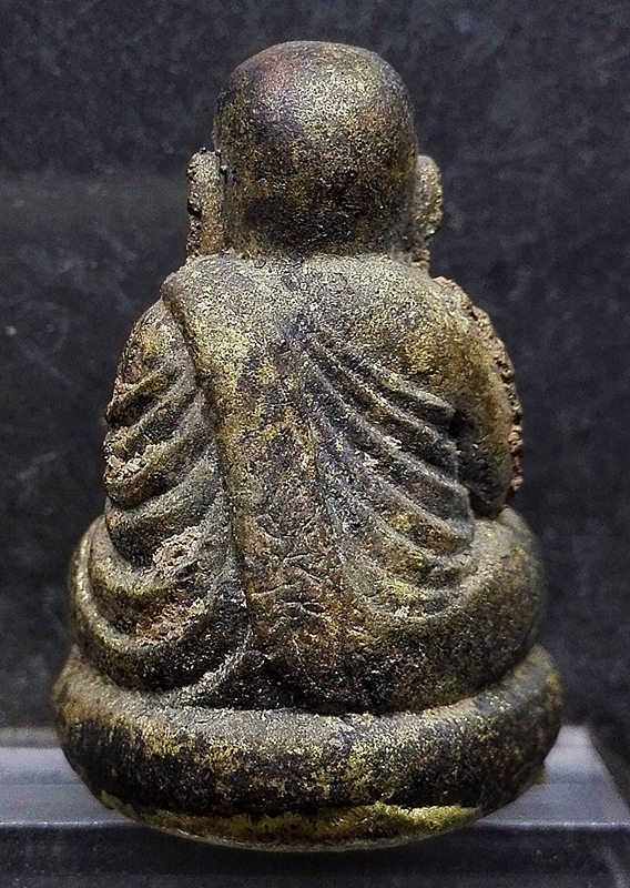 หลวงพ่อเงิน รุ่นกองทุน53 พิมพ์เบ้าทุบ เนื้อสำริดเหลือง(ผิวไฟโบราณ)วัดบางคลาน หล่อเต็มฟอร์ม ตอก 4โค้ต