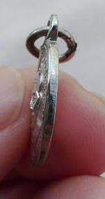 เหรียญเม็ดแตง หลวงพ่อทวด วัดช้างให้ ปี 2508 เนื้ออัลปาก้าชุบนิเกิ้ล