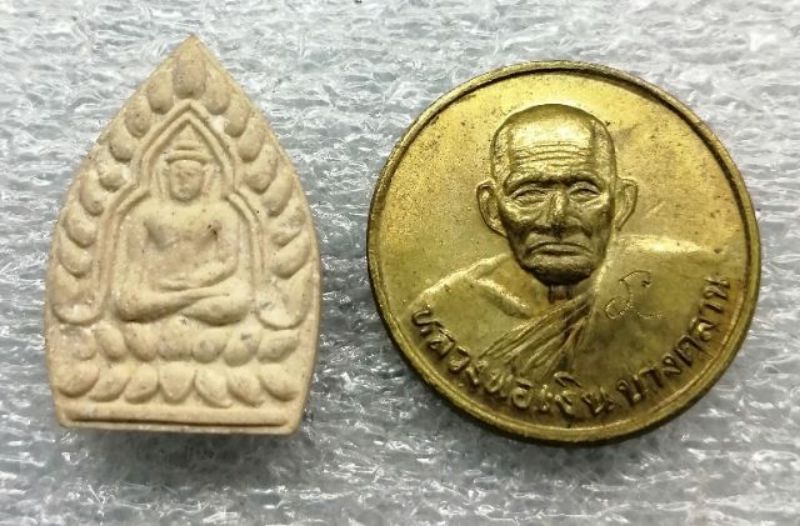 พระผงเจ้าสัว-เหรียญขวัญถุงมหาเศรษฐีเนื้อระฆังเก่าหลวงพ่อเงิน
