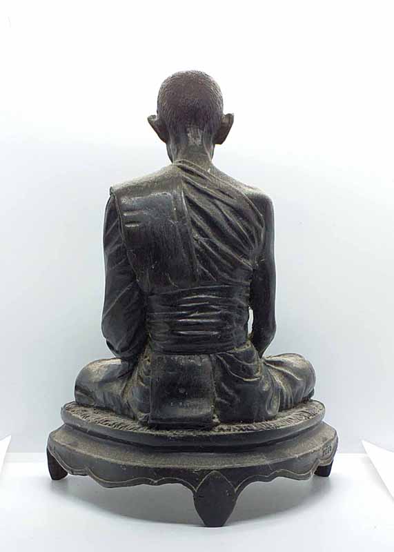 หลวงพ่อรวย ปาสาทิโก วัดตะโก จ.อยุธยา รุ่น กฐิน 2542 หน้าตัก 5 นิ้ว ตอกโค๊ต ตอกเลข ฝังเหรียญ