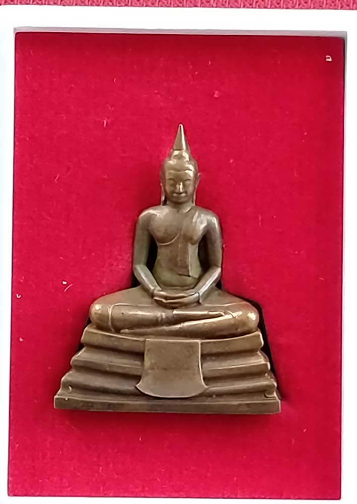 กริ่งหลวงพ่อโสธร รุ่นอรหันต์ลานโพธิ์ เนื้อทองแดง ถุงกล่องเดิม กริ่งดังดี(ems)