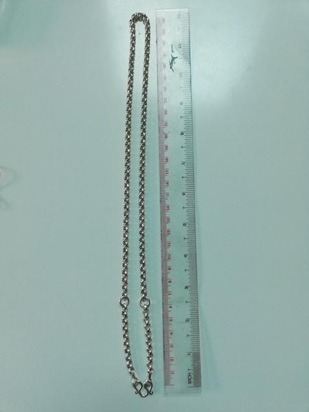 สร้อยเงิน 925 / 3ห่วง สภาพมือ1 หนัก 2 บาทกว่าๆครับ