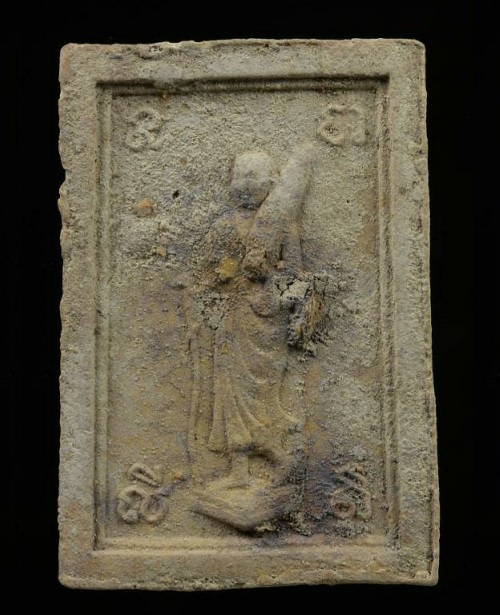 พระสมเด็จหลังพระสีวลี พิมพ์ใหญ่ เอวใหญ่ พร้อมบัตรรับรอง หลวงพ่อกวย วัดโฆษิตาราม ปี15...เคาะเดียวแดง.