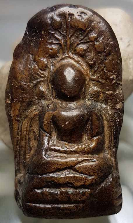 พระคงกรุเก่าองค์ใหญ่ โพธิ์เด้ง สภาพหักซ่อม เคลือบผิวพร้อมบัตรรับรองครับท่าน