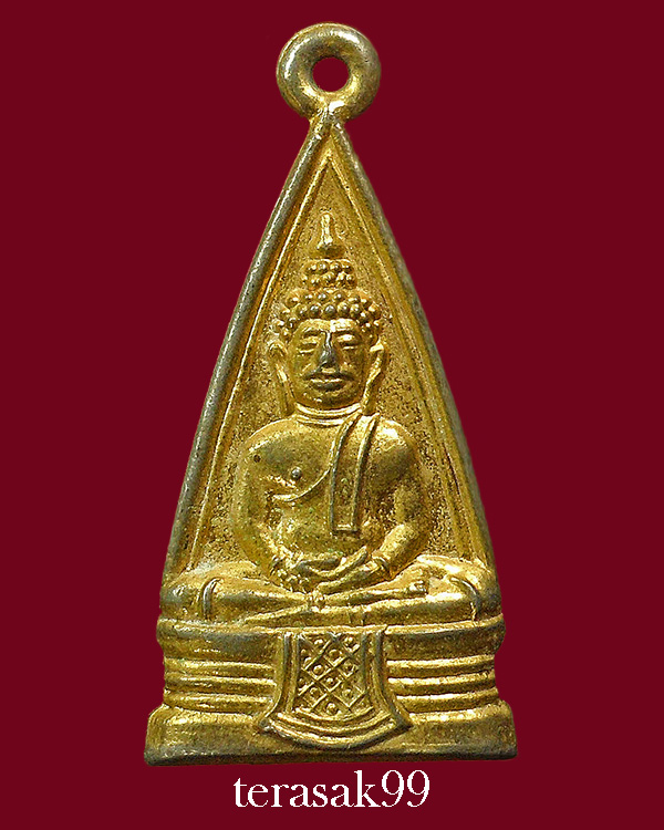 เหรียญพระพุทธโสธร พิมพ์สามเหลี่ยมหน้าเดียว หลังยันต์ ปี2508 สวยๆ(4)