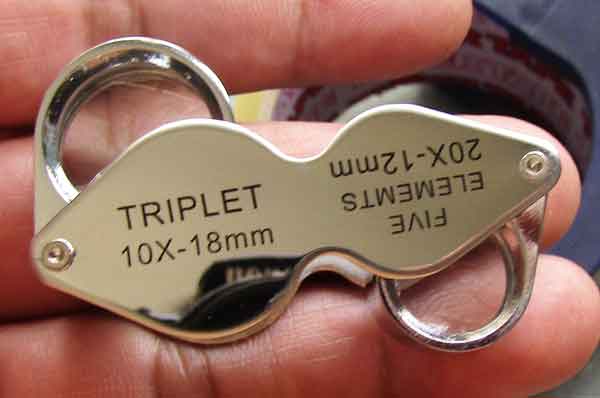 กล้องส่องพระ JEWELER'S LOUPE รุ่นเก่า 2 หัว