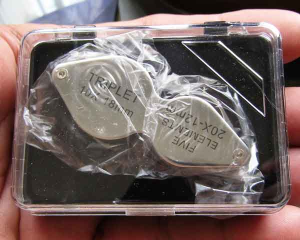 กล้องส่องพระ JEWELER'S LOUPE รุ่นเก่า 2 หัว