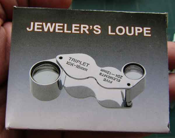 กล้องส่องพระ JEWELER'S LOUPE รุ่นเก่า 2 หัว