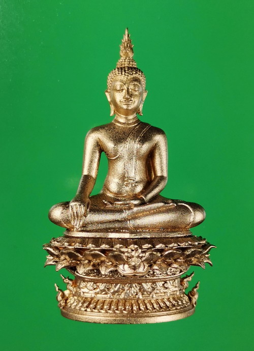 พระกริ่งอจนะ วัดศรีชุม สุโขทัย เนื้อบรอนซ์อิตาลี หมายเลขสวย 2564 กริ่งดัง สูง 4 ซม