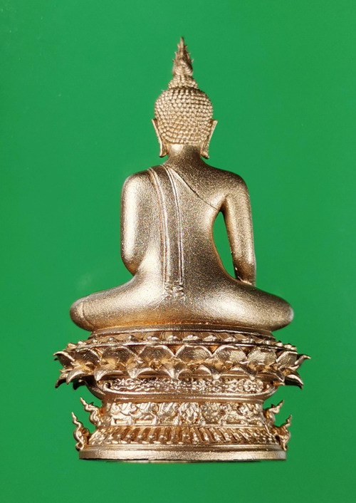 พระกริ่งอจนะ วัดศรีชุม สุโขทัย เนื้อบรอนซ์อิตาลี หมายเลขสวย 2564 กริ่งดัง สูง 4 ซม